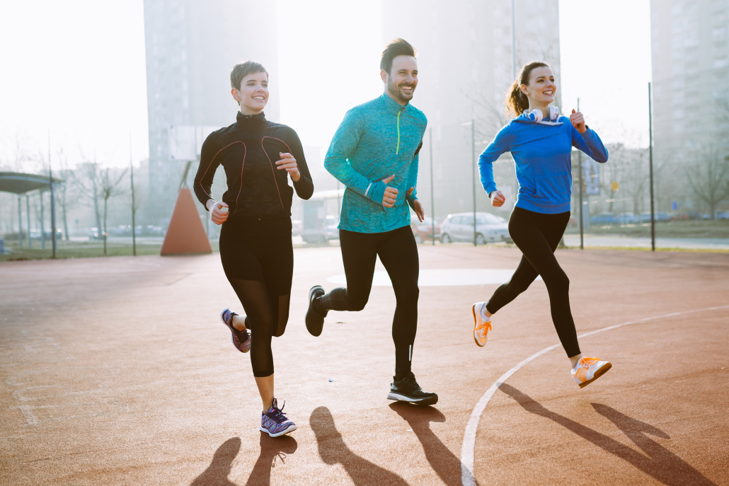 People running