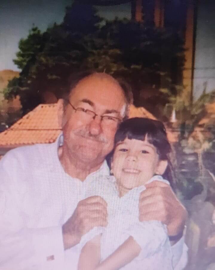 Estefania with her grandad