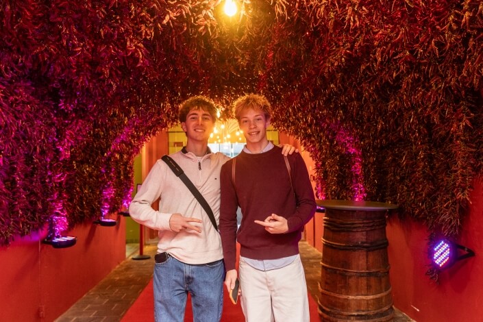 Hungarian Diaspora Scholarship students at the Welcome Home event venue in Hungary, connecting with fellow scholarship holders and exploring the programme community.