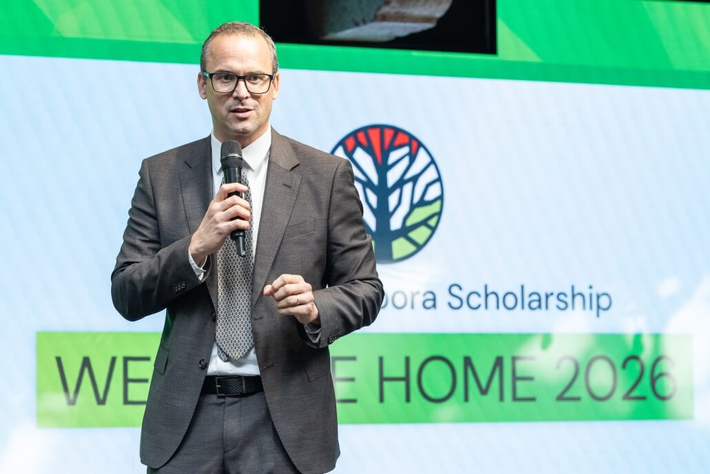 Welcome address at the Hungarian Diaspora Scholarship Welcome Home event for new international students in Hungary.
